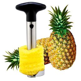 DHL Creative Stainless Steel Fruit Pineapple Corer Pineapple Slicers Kitchen Tools Pineapple Peeler Parer Knife 50pcs