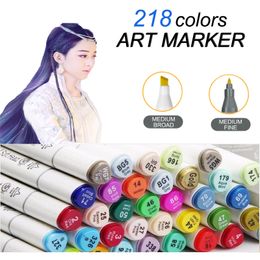 Art Supplies 60 Colours Dual Head Sketch copic Markers Set For School Student Drawing Sketch Marker Pen Posters Design