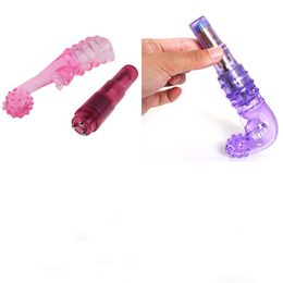 2pcs Waterproof G-Spot Vibrating Dildo Clitoral Vibrator Massager Sex Toy #R92