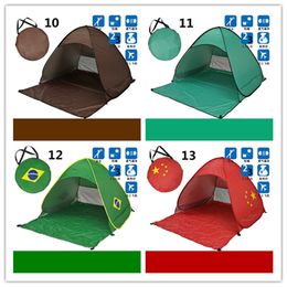 2016 Simple Tents 13 Style Outdoors Tents Camping Shelters for 2-3 People UV Protection Tent Diagonal Bracing Type 10 Pcs DHL Fast Shipping