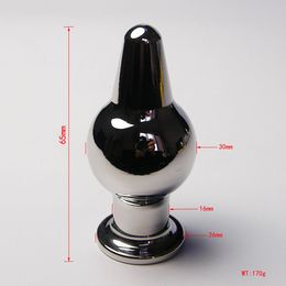 304 Stainless Steel Chastity Device Plug Anal butt Bondage Fetish Free Shipping - size S