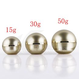 50g(10pc/lot) gold ball cream jar acrylic cream container for cosmetic packaging,free shipping, cosmetic container,cream jar
