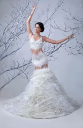 jenny packham bridal Australia - Sexy Mermaid High Neck Beaded Jenny Packham Nigerian Chapel Princess wedding dresses 2021 Bridal Gowns