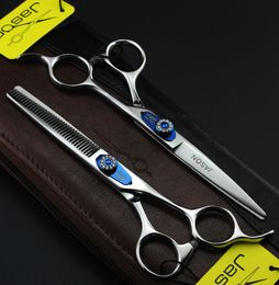 315# 6.0'' 17.5cm Brand Jason TOP GRADE Hairdressing Scissors 440C Professional Barbers Cutting Scissors Thinning Shears Human Hair Scissors