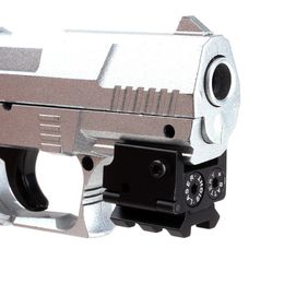 -Mini Ajustável Tactical Compact Red Dot Laser Sight Scope Fit Para Arma Pistola Com Rail Mount 20mm (ht034)