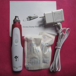 With 2pcs Needle Cartridges Electric Derma Stamp Dermapen Micro Needle Roller Facial Beauty Equipment,Micro Needle Therapy System Dermapen