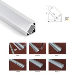 100 X 1M sets/lot 30 degree angle led Aluminium profile and V corner channel for kitchen or led cabinet lamps