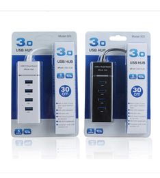 High Speed 5Gbps 4 Ports USB HUB 4 port usb 3.0 hub Splitter Adapter for Laptop PC / Notebook / Computer Peripherals Accessories