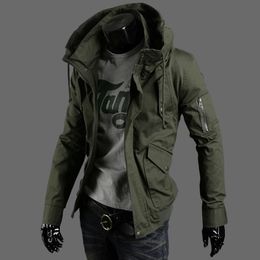Fall-2016 hot  winter jacket men Plus velvet warm wind parka plus size black hooded Outdoor sport winter coat men