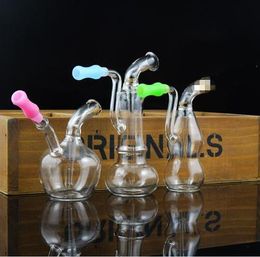 New glass pot of water pipe smoking hookah mini portable glass hookah smoking accessories, style random delivery