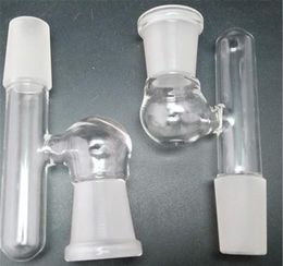 Glass bong Adapter Glass water pipes adapter with 14MM Male to 18mm female joint for glass water bongs