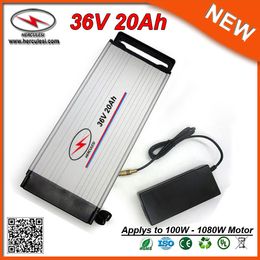 Rear Rack Lithium ion battery 36V 20Ah 1000W Electric bike bicycle Scooter Battery 36V In 18650 cell 30A BMS 42v 2A Charger