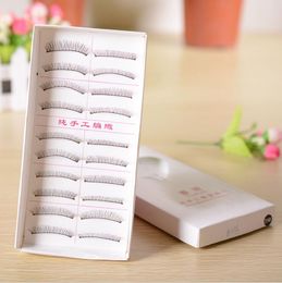 Cheap 10 Pairs Makeup Handmade Natural Fashion False Eyelashes Soft Long Eye Lash Cosmetic Free shipping