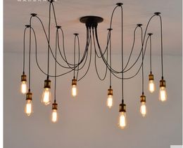 Vintage clothing store cafe restaurant chandelier chandelier creative personality Tiannvsanhua bar long spider chandelier