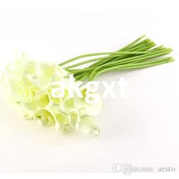 Details about Calla Lily Bridal Wedding Bouquet 20 head Latex Real Touch Flower Bouquets G9#D504
