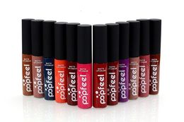 100pcs POPFEEL Lipstick Long-lasting Waterproof Does Not Fade Lipstick Cosmetic Makeup Matte 12 Colours Lipstick