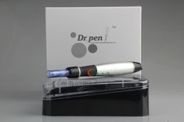 Derma Dr.pen Stamp Auto Micro Needle Roller Skin Therapy Care Rejuvenation Portable Device with 2pcs Cartridges Tips
