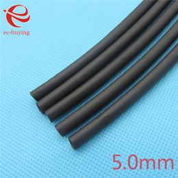 Wholesale-1m Heat Shrink Tubing Insulation Sleeving Heatshrink Tubing 125 Celsius Black Tube Wire Wrap Cable Kit Inner Diameter 5mm