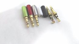 20PCS new Gold plated 1/8 "3.5mm Stereo Male Plug Audio for music player Solder