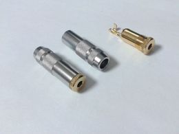 1pcs new copper 3.5mm Stereo Female Jack Audio connector soldering DIY