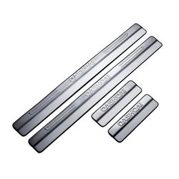 For 2007-2013 2014 2015 Qashqai Stainless Steel Door Sill Scuff Plate Welcome Pedal Threshold Strip Car Styling Accessories 4pcs