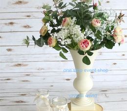 Artificial flower arrangement stand wedding table gold111 centerpieces,event decor for wedding flower arrangement