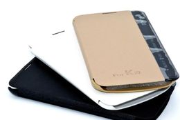 Für LG K10 Side View Fenster Brieftasche Fällen M2 F670 Slim Smart Flip PU Ledertasche Schutz Handytaschen Coque K10 Shell