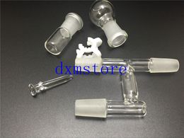18.5mm&14.5mm Oil Reclaimer Glass Adapter for Bongs Water Pipe Comes with glass jar head and keck clip