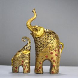 2017 new European elephant statue, Animal ornaments, Home decor, lucky, living room, cabinets, decoration, wedding gifts~