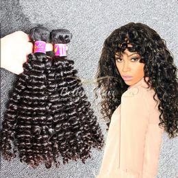 wholesale 10pcs lot 1024inch hair weft unprocessed natural Colour malaysian curly human hair extensions free shipping bella hair