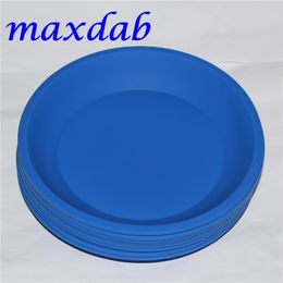 Silicone wax dish deep pan round shape jar 8"X8" friendly Non Stick Silicon tray Container Concentrate water pipe accessories