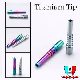 Titanium Nail 10mm Male Domeless Joint Grey Camelion Color grade 2 titanium for glass bong water pipes