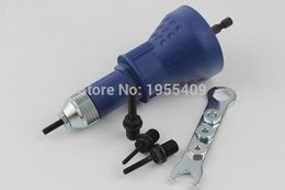 m6 electric charge Cap gun pneumatic tool rivet guns rivet nut gun cordless riveting Drill Adaptor Insert nut tool Free shipping