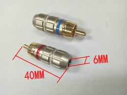 20pcs high quality copper RCA plug Audio connector DIY