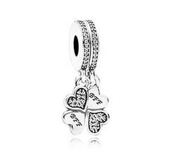 Fits for Pandora Bracelet 100% 925 Sterling Silver beads Best Friends Forever Pendant Charm with clear CZ 2016 new Autumen Jewellery 1PC/lot