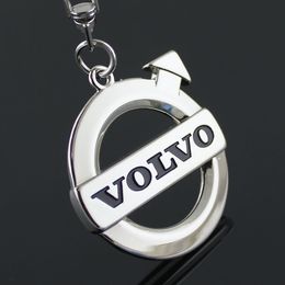 5pcs/lot automobile accessaries key rings chains keyring keychain for volvo car logo badge brands black emblem marks