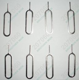 Cheapest Metal SIM Card Eject Pin SIM Tray Key Open Tool for iPhone 4 5 5S 6 6S Plus 7 Plus 60000pcs/set