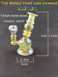 Glass hookah Colour oil rig bong, smoking set pipe, factory outlet