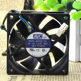 AVC DA07020T12U 70*70*20 12V 0.7A 7cm 4 wire temperature control large air volume CPU chassis fan