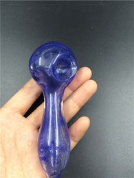 Blue ocean cheap price glass spoon pipes hand pipes for tabacco smoking with 4inch long HP-GP025