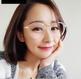 Fashion Oversize Ultra-light Glasses Frame Men Women Eyeglasses Frame Vintage Round Clear Lens Glasses 10pcs/Lot Free Shipping