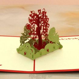 Handmade Creative 3D Pop UP Happy Birthday Paper Greeting Cards For Kids Boy Postcard Festive Party Supplies