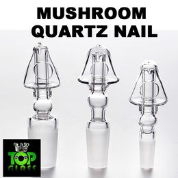 COOL! NEW ARRIVALS! Wholesale NO WASTE Mushroom Pure Quartz Nail with a Dome. Makes Your Oil More Efficiently Used.Fast free DHL.