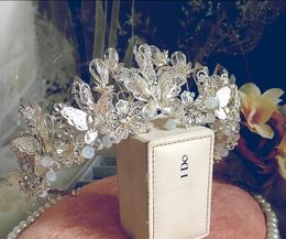 Luxury Crystals Bridal Tiaras Crowns Wedding Jewelry bridal jewelry Evening Prom Party Shining Tiaras Hair Accessories for Wedding 2Pieces