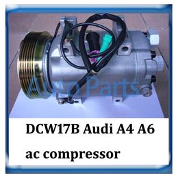 DCW17B auto ac compressor for Audi A4 A6 90 100 Quattro 8D0260805E 4A0260805AH 4A0260805AB 506131-0711