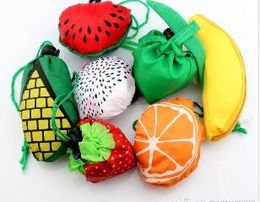 Cute fruit shoppings bag Watermelon pitaya foldable ecological reusable supermarket shopping bag 39cm x37cm