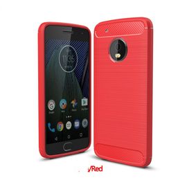 Slim Armour Brushed TPU CASE COVER FOR MOTO G6 PLUS MOTO G5 PLUS E5 PLAY E5 PLUS Carbon Fibre Texture 280