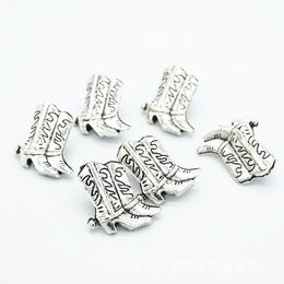 sweater gift box Australia - Buttons shank 15*17mm antique silvery boots for sweater coat shirt jacket handmade Gift Box Scrapbook Craft DIY Sewing accessories
