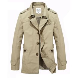 Fall-2016 New Autumn Men Jacket Windbreaker British Style Mens Trench Coat Long Coat Male Fashion Overcoat Casaco Longo Masculino