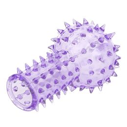 Sillicone finger Spiked Reusable Ring Impotence Erection Extensions G point Extender Sex toys Adult product for sex shop